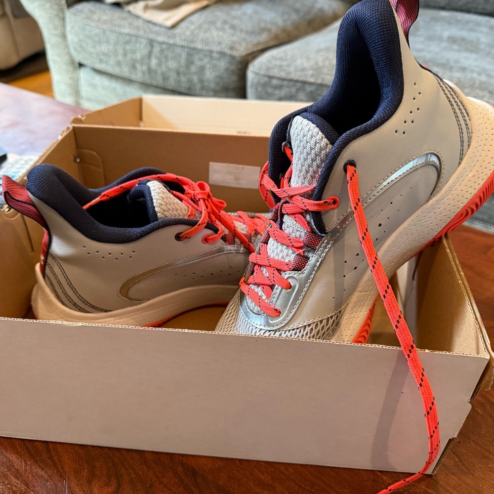 Under Armour Navy and Red Sneakers